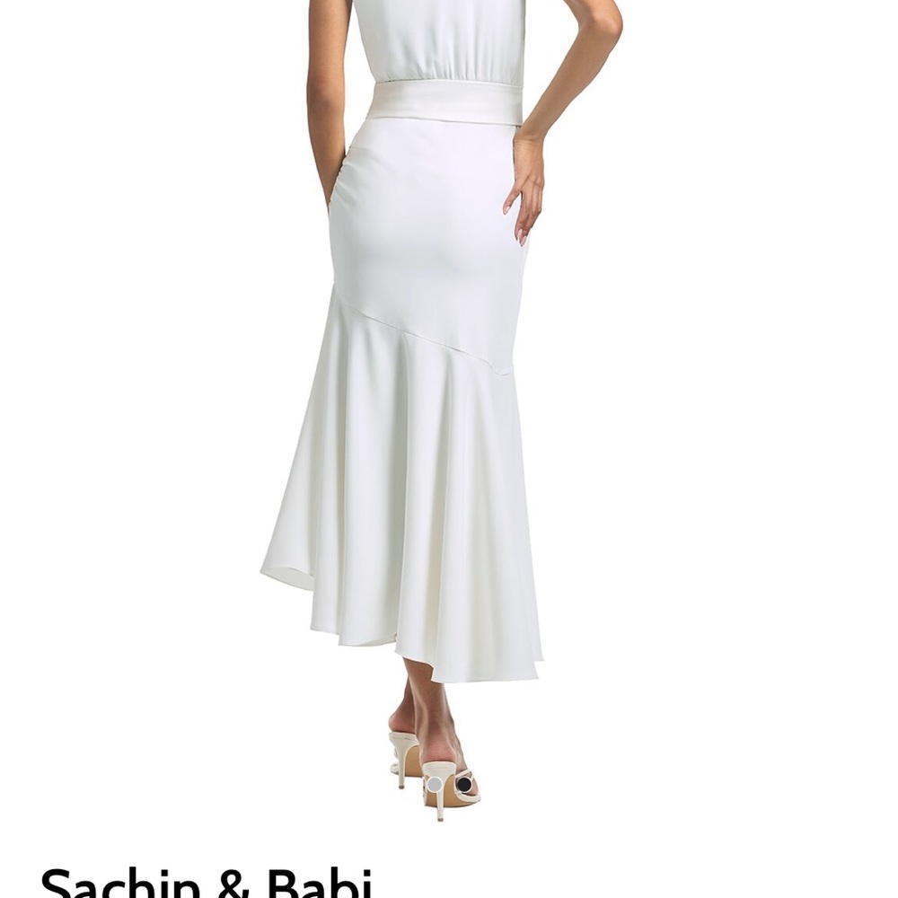 Sachin and Babi white dress size 10 new in plastic - Picture 2 of 7